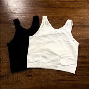 H&M Black and White Tank Tops